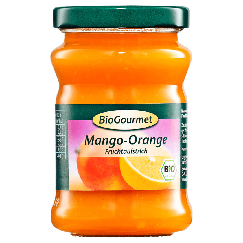 BioGourmet Bio Fruchtaufstrich Mango-Orange 200g